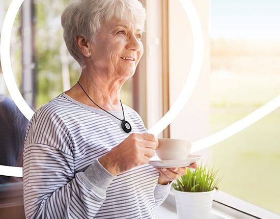 Granparents with Grandaughter and Tablet Trained Specialists Providing Compassionate Support